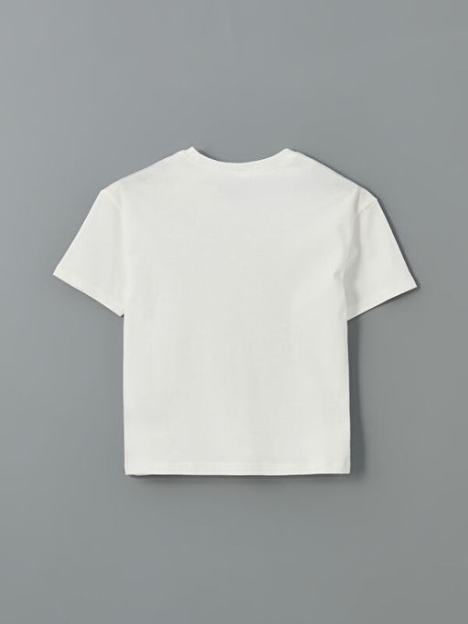 Yaz? Bask?l? Pamuklu Erkek ?ocuk Ti??rt