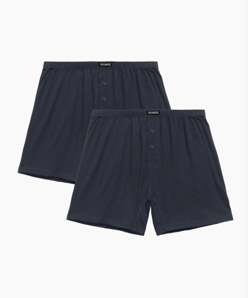 ATLANTIC 2BMB-003 Трусы боксеры Basic - набор 2 шт. графитовый  фото 2