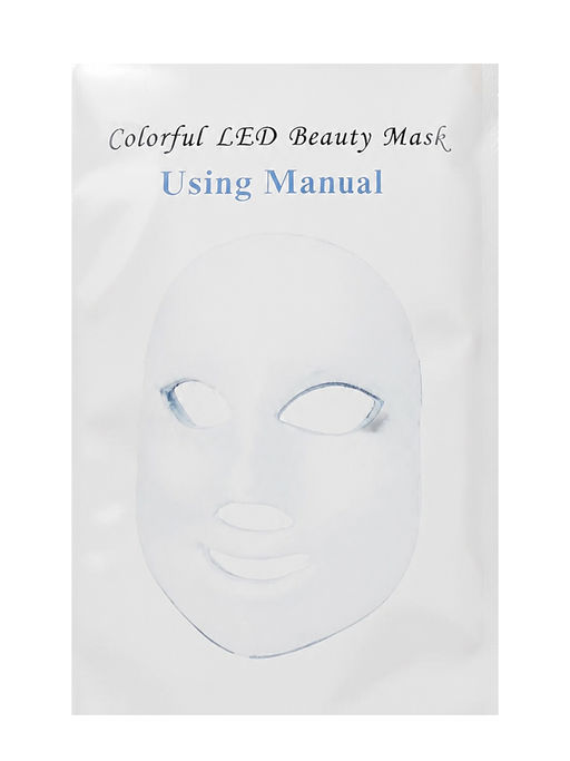 Nail Art Светодиодная LED-маска для лица / Colorful LED beauty mask, белый