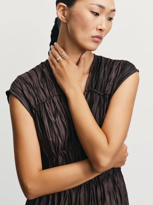 Набор колец с вставками из натурального жемчуга / Zarina  фото 4