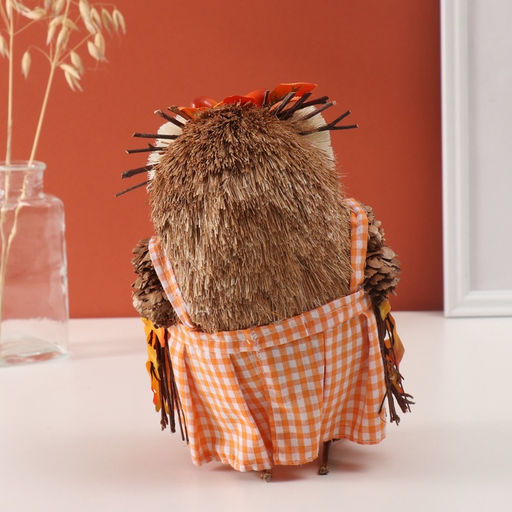 Фигурка «Сова в сарафане в осеннем венке», 21×13×15 см