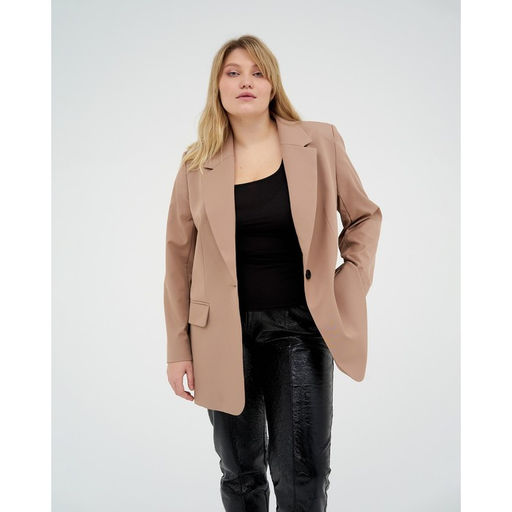 Пиджак женский MIST plus-size, размер 54, бежевый