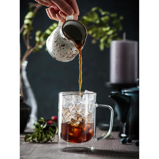 Кружка стеклянная с двойными стенками Magistro Дуо, 300 мл, 12911 см  фото 4