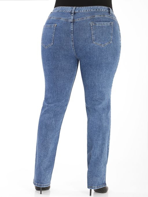 Джинсы прямые классические средняя посадка