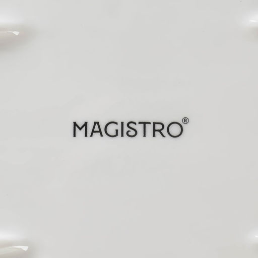 Блюдо для подачи Magistro «Гриль Бланш», 40.5×16 см, фарфор, белое