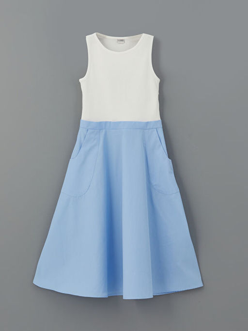 Bisiklet Yaka K?z ?ocuk Elbise