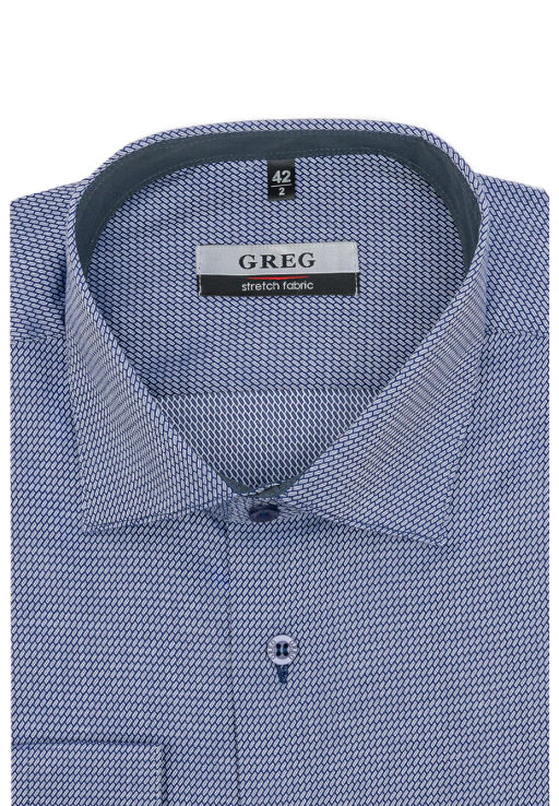 Сорочка мужская длинный рукав GREG 223/137/1339/Z/1 STRETCH