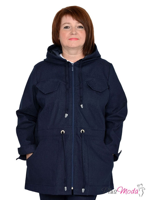Парка с капюшоном Модель №924 размеры 44-84 - Plusmoda фото 2