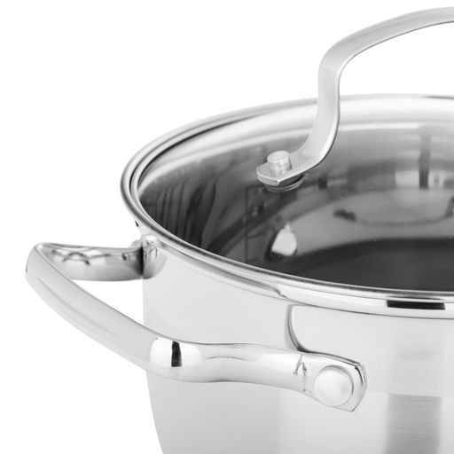 Кастрюля VETTA Берн 18*11 см 2,6 л со стекл. кр., индукция арт. 822-100