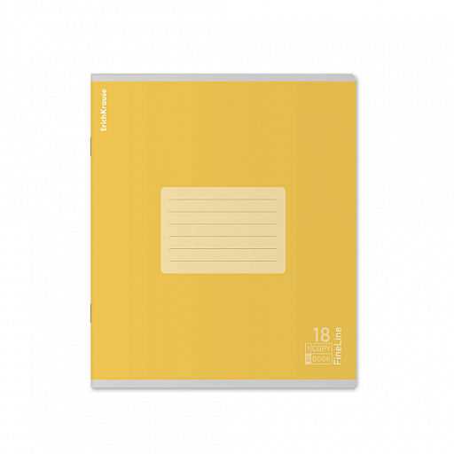 Цена за 10 шт. Тетрадь школьная ученическая ErichKrause FineLine, 18 листов, линейка, матовая ламинация, блок 80 г/м2_MIX-PACK фото 3