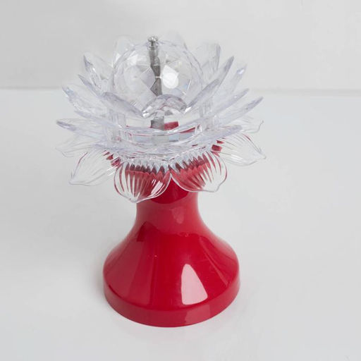 Световой прибор Цветок 12.5 см, свечение RGB, 220 В, красный - Luazon lighting фото 2
