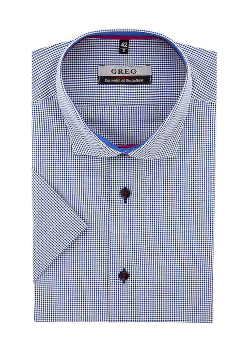 Сорочка мужская короткий рукав GREG 124/109/7489/Z/1  фото 2