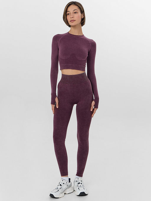 Джемпер женский для занятий спортом бордовый - Mark formelle фото 3