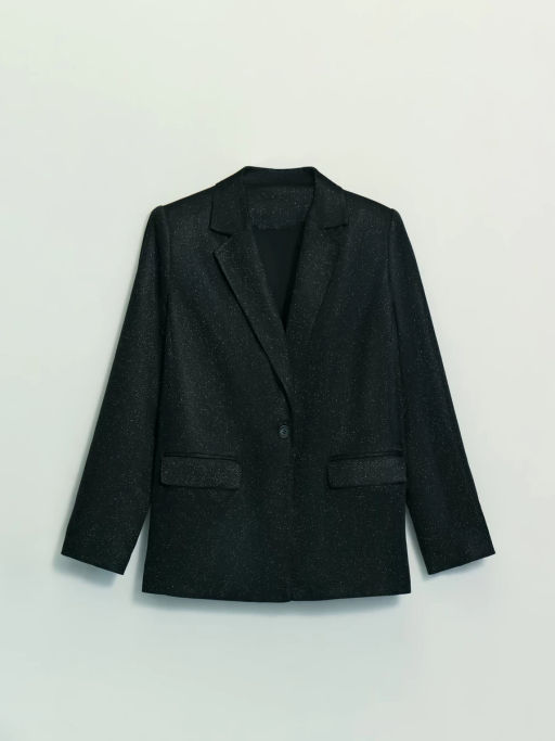 Однобортный жакет с блестками / Zarina