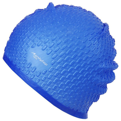 Шапочка для бассейна взрослая ONLYTOP Swim, силиконовая, обхват 54-60 см, цвета МИКС