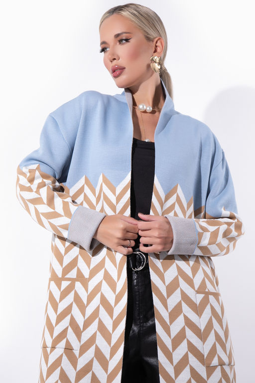 Кардиган Будь эксклюзивной! (небо) - Эльза фото 4