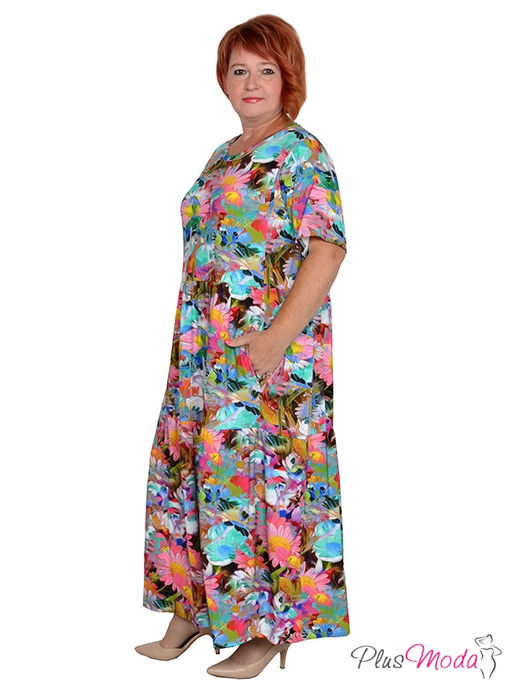 Платье Модель №1346 размеры 44-84 - Plusmoda фото 4