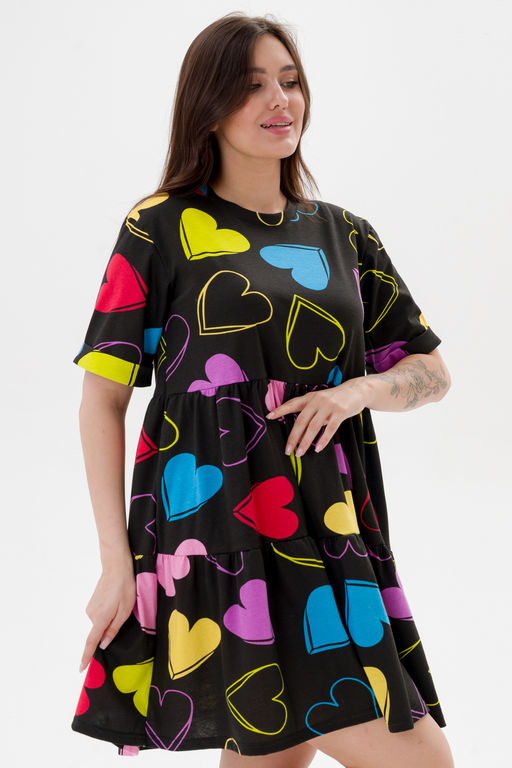 Платье женское из кулирки Бохо солнечное сердце - Амадэль фото 6