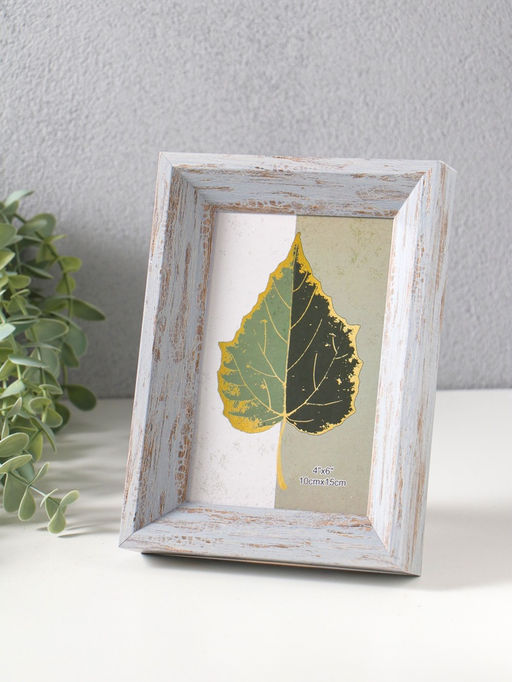 Фоторамка пластик 10х15 см "Прованс" серо-голубой 19х13,7х3 см