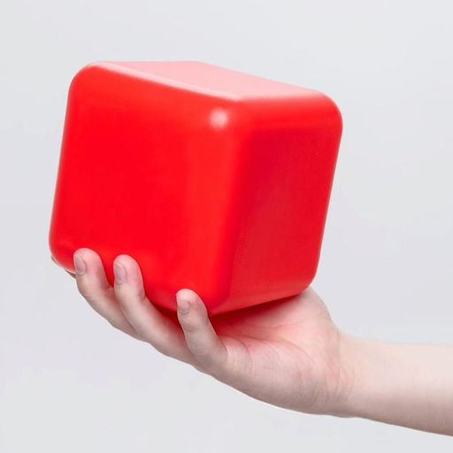 Кубики детские, пластиковые, цветные, 12 штук, 12×12 см