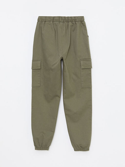 Beli Lastikli Basic Gabardin K?z ?ocuk Jogger Kargo Pantolon - Waikiki фото 2