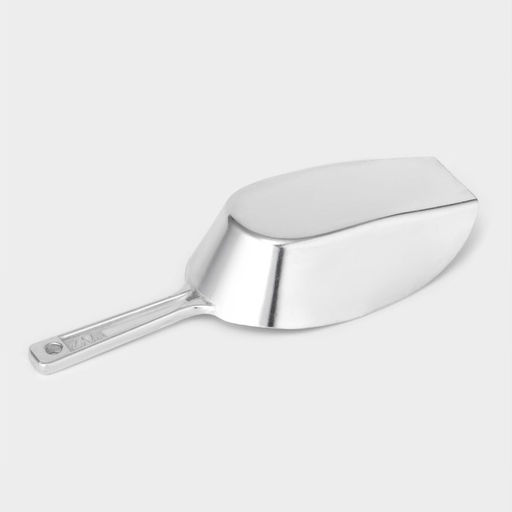 Совок для сыпучих продуктов, длина 14.5 см, алюминий, серебристый