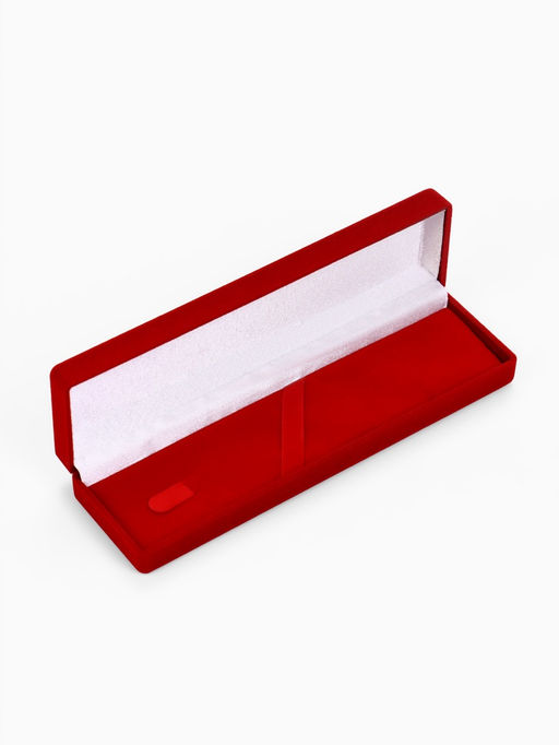 Футляр бархатный под зажим для галстука, кулон «Прямоугольник классический», 16.5×4.5×2.5 см, бордовый