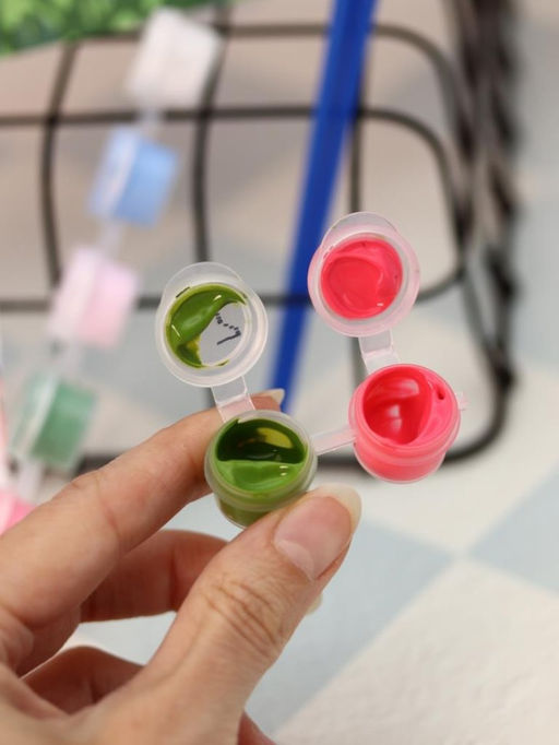 Картина по номерам на подрамнике Draw Me! Tulip field, (20*20 см)