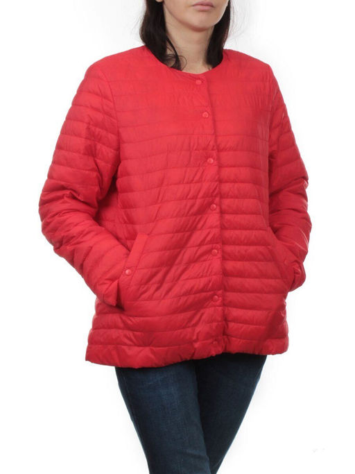 K-527 RED Куртка демисезонная стеганая женская (70 гр. холлофайбер)