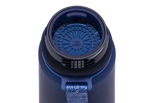 Бутылка для воды 500 мл 6,5*6,5*23 см Style Matte с углублениями д/пальцев, темно-синяя - Elan gallery фото 9