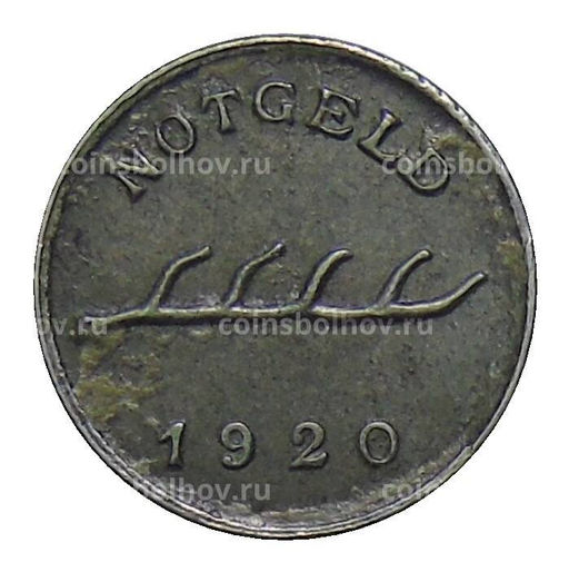 Монета 2 пфеннига 1920 года Германия  Нотгельд Бад-Мергентхайм