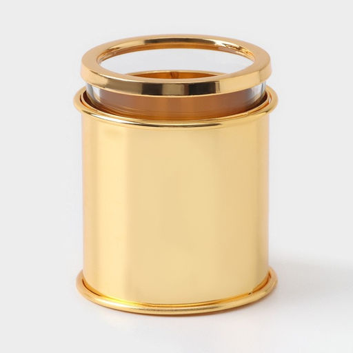 Набор ложек «Авалон. Перо», 5.5×5.5×7.5 см, 6 шт., на подставке, металл, золотистый