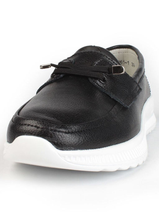 03-ZL-8861-1 BLACK Полуботинки женские (натуральная кожа)