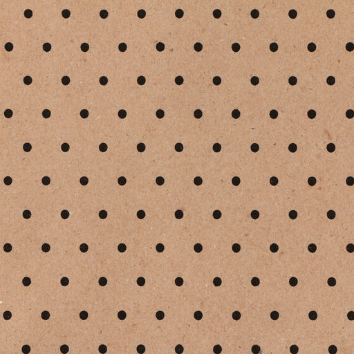 Бумага упаковочная крафт в рулоне «Горох черный», 0.5 х 8 м