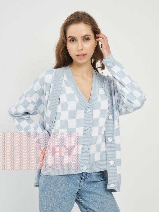 Жилет женский 5221-1740. 1267/798 туманная роса/белый