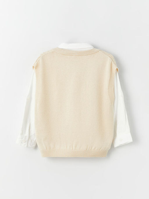 Erkek Bebek G?mlek Pantolon S?veter ve Papyon 4l? - Waikiki фото 3