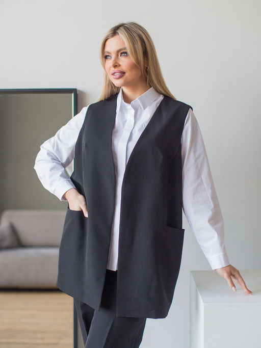 Жилет 1367 черный - Novita фото 2