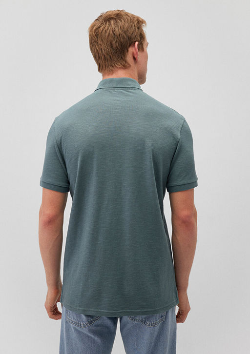 Yesil Polo Tisort - Mavi фото 5