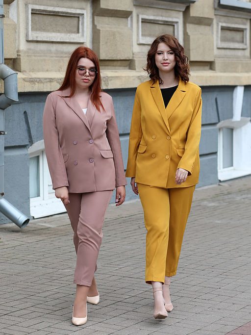 Костюм МИРАНДА горчичный - Almond фото 2