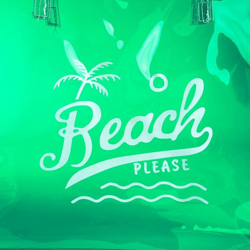 Сумка пляжная Beach please, 50*35*11, зелёный цвет - Nazamok фото 13