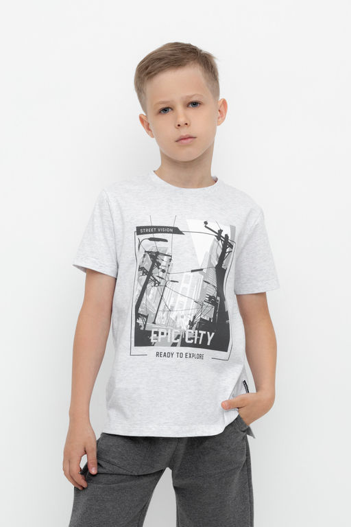 Crockid _ КР 302635/св.серый меланж к520 фуфайка для мал фото 5