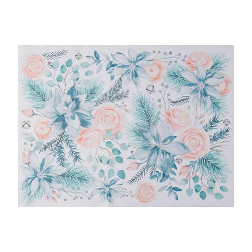 Салфетка новогодняя на стол Christmas flowers, 30х40см - Этель фото 2