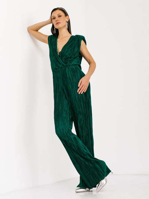 Комбинезон из жатой легкой гофрированной ткани - Tantino фото 9