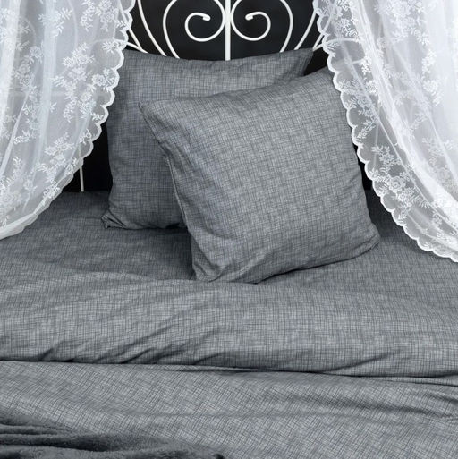 Пододеяльник 1,5-спальный, бязь Комфорт (Контур, светло-серый) - Ивановотекстиль фото 4