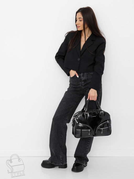 Сумка женская  5610L black Velina Fabbiano-Safenta  в Новосибирске
