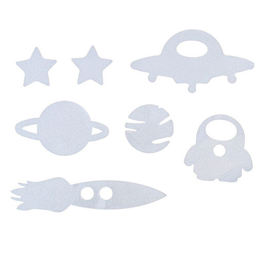 Дождевик Космос со светоотражающими наклейками, рост 120-160 см - Funny toys фото 8