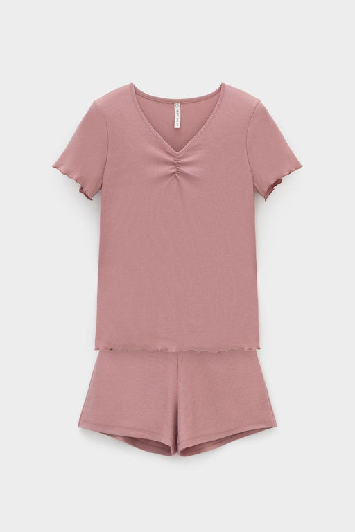 Е 20191/серая пудра пижама жен