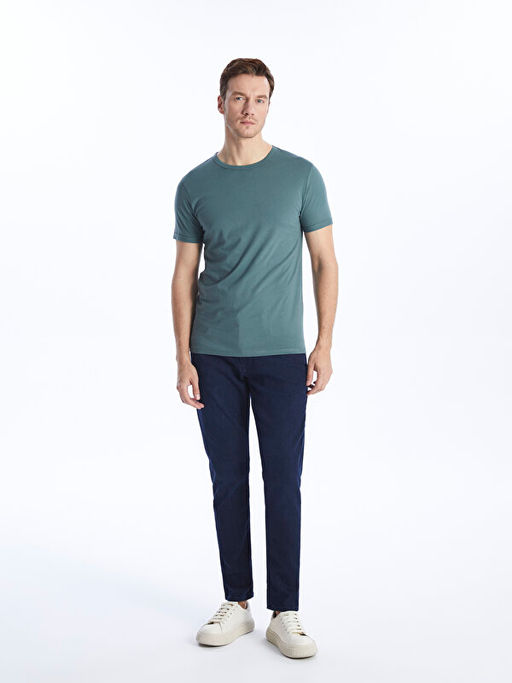 Bisiklet Yaka Penye Erkek Ti??rt