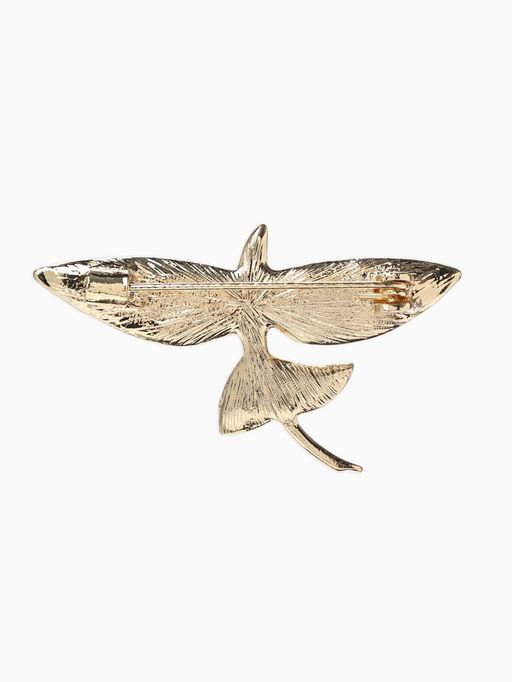 Брошь «Летучая рыба», цвет золото