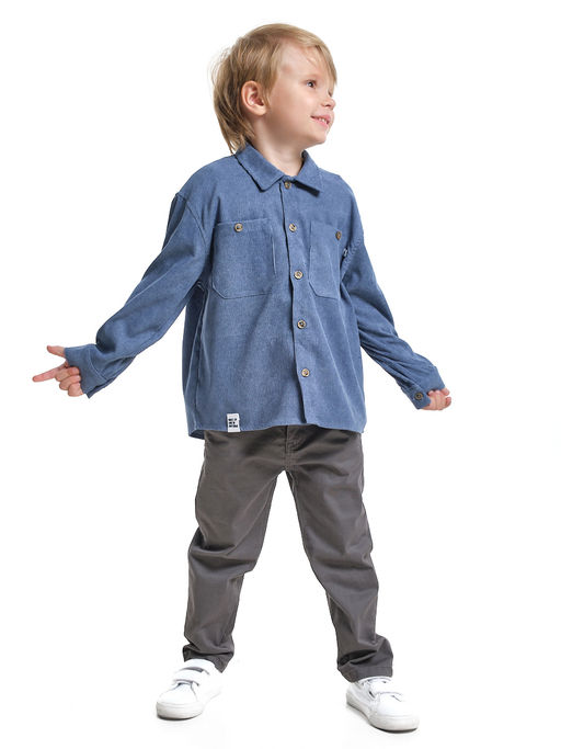 Брюки для мальчика 33-ММ8861 т.серый - Mini maxi фото 5